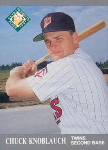 #382 Chuck Knoblauch - Minnesota Twins - 1991 Ultra Baseball