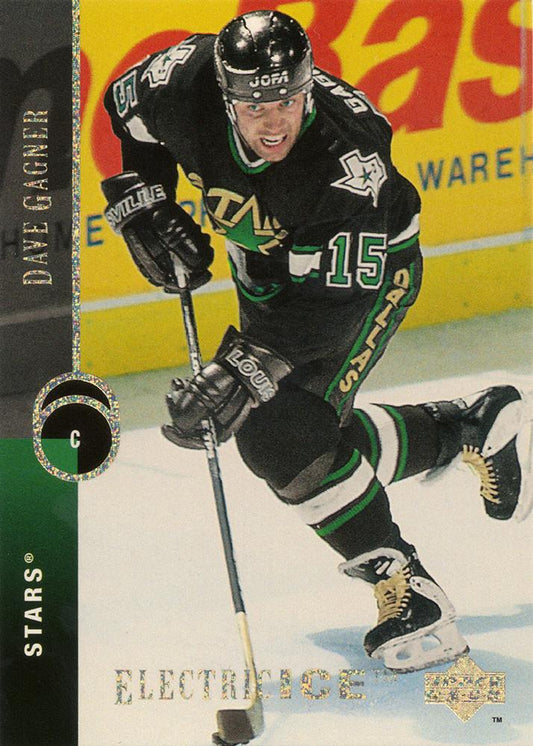 #382 Dave Gagner - Dallas Stars - 1994-95 Upper Deck Hockey - Electric Ice