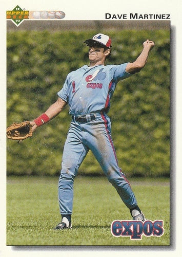 #382 Dave Martinez - Montreal Expos - 1992 Upper Deck Baseball