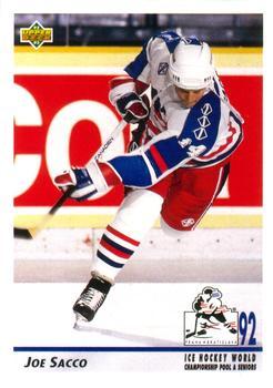 #382 Joe Sacco - USA - 1992-93 Upper Deck Hockey