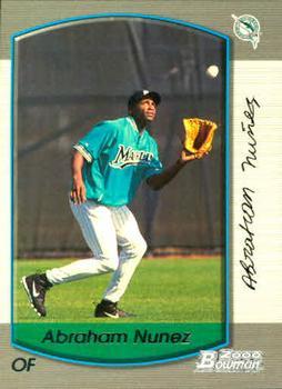 #382 Abraham Nunez - Florida Marlins - 2000 Bowman Baseball