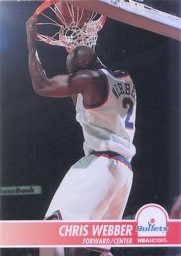 #382 Chris Webber - Washington Bullets - 1994-95 Hoops Basketball