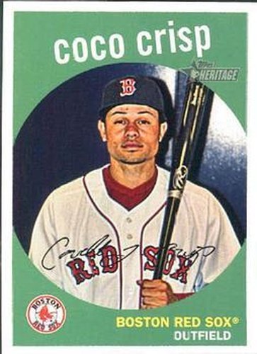 #382 Coco Crisp - Boston Red Sox - 2008 Topps Heritage Baseball