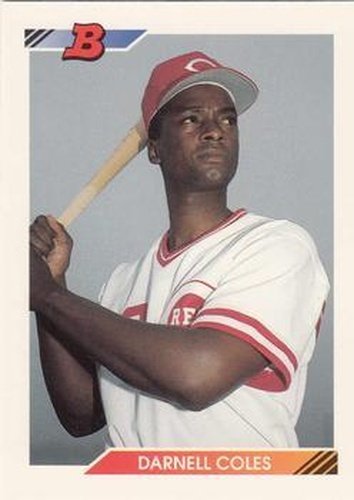 #382 Darnell Coles - Cincinnati Reds - 1992 Bowman Baseball