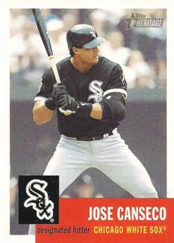 #382 Jose Canseco - Chicago White Sox - 2002 Topps Heritage Baseball
