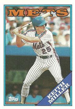 #382 Keith Miller - New York Mets - 1988 Topps Baseball