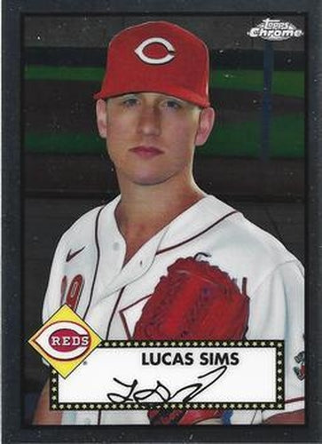 #382 Lucas Sims - Cincinnati Reds - 2021 Topps Chrome Platinum Anniversary Baseball