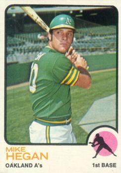 #382 Mike Hegan - Oakland Athletics - 1973 Topps Baseball