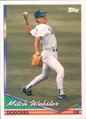 #382 Mitch Webster - Los Angeles Dodgers - 1994 Topps Baseball