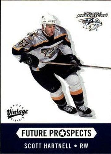#382 Scott Hartnell - Nashville Predators - 2000-01 Upper Deck Vintage Hockey