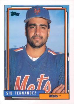 #382 Sid Fernandez - New York Mets - 1992 Topps Baseball