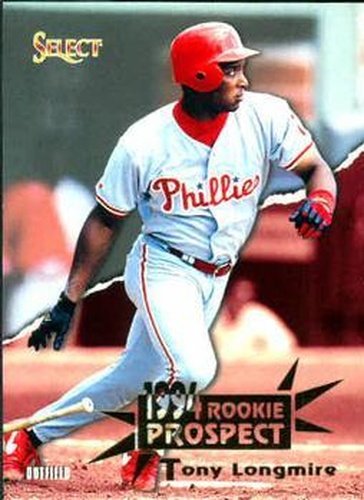 #382 Tony Longmire - Philadelphia Phillies - 1994 Select Baseball