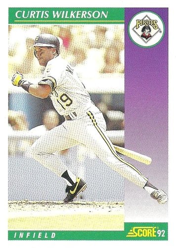 #382 Curtis Wilkerson - Pittsburgh Pirates - 1992 Score Baseball