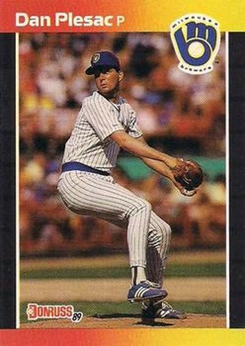 #382 Dan Plesac - Milwaukee Brewers - 1989 Donruss Baseball