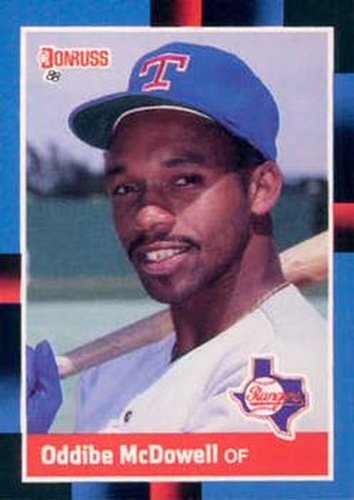 #382 Oddibe McDowell - Texas Rangers - 1988 Donruss Baseball