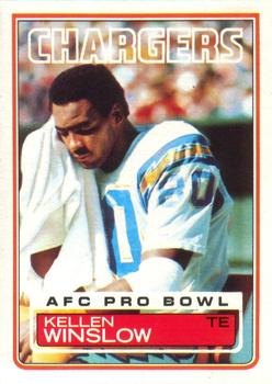 #382 Kellen Winslow - San Diego Chargers - 1983 Topps Football