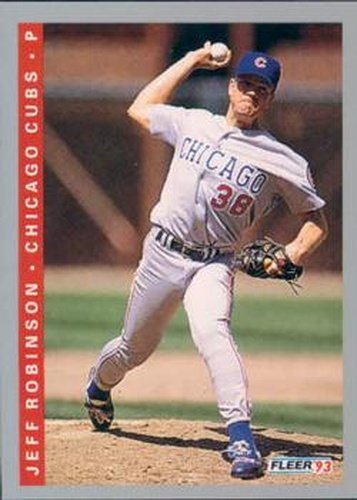 #382 Jeff Robinson - Chicago Cubs - 1993 Fleer Baseball