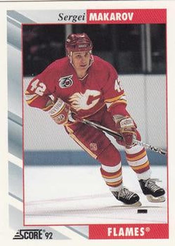 #382 Sergei Makarov - Calgary Flames - 1992-93 Score USA Hockey