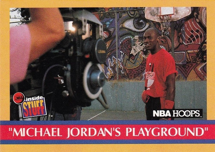 #382 "Michael Jordan's Playground" - Chicago Bulls - 1990-91 Hoops Basketball