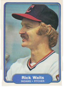 #382 Rick Waits - Cleveland Indians - 1982 Fleer Baseball