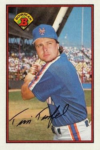 #382 Tim Teufel - New York Mets - 1989 Bowman Baseball