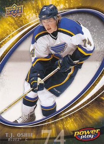 #382 T.J. Oshie - St. Louis Blues - 2008-09 Upper Deck Power Play Box Set Hockey