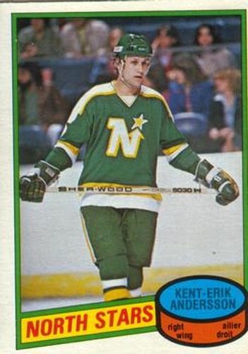 #383 Kent-Erik Andersson - Minnesota North Stars - 1980-81 O-Pee-Chee Hockey