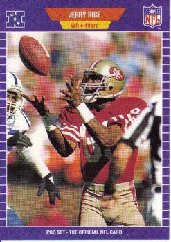 #383 Jerry Rice - San Francisco 49ers - 1989 Pro Set Football