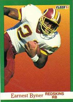 #383 Earnest Byner - Washington Redskins - 1991 Fleer Football