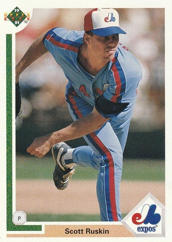 #383 Scott Ruskin - Montreal Expos - 1991 Upper Deck Baseball