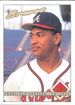 #383 Francisco Cabrera - Atlanta Braves - 1993 O-Pee-Chee Baseball