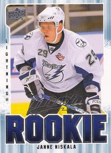 #383 Janne Niskala - Tampa Bay Lightning - 2008-09 Upper Deck MVP Hockey