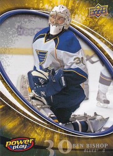 #383 Ben Bishop - St. Louis Blues - 2008-09 Upper Deck Power Play Box Set Hockey