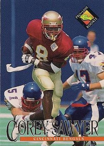 #383 Corey Sawyer - Cincinnati Bengals - 1994 Pro Line Live Football