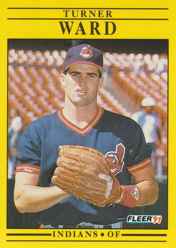 #383 Turner Ward - Cleveland Indians - 1991 Fleer Baseball