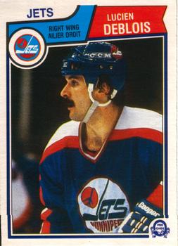 #383 Lucien DeBlois - Winnipeg Jets - 1983-84 O-Pee-Chee Hockey
