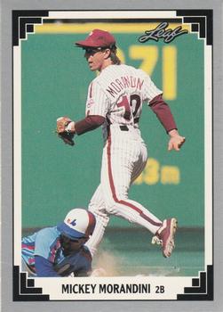#383 Mickey Morandini - Philadelphia Phillies - 1991 Leaf Baseball