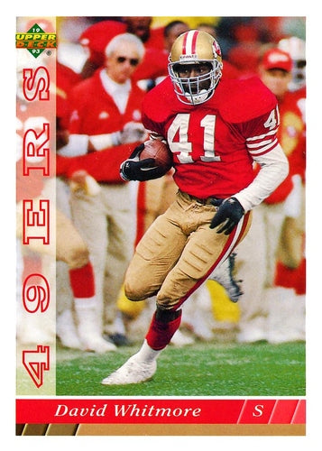 #383 David Whitmore - San Francisco 49ers - 1993 Upper Deck Football