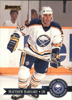#383 Matthew Barnaby - Buffalo Sabres - 1995-96 Donruss Hockey