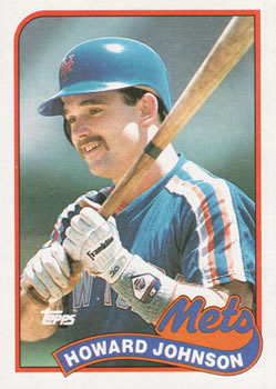 #383 Howard Johnson - New York Mets - 1989 Topps Baseball
