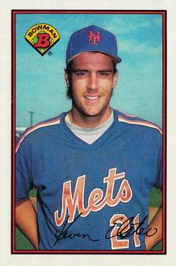 #383 Kevin Elster - New York Mets - 1989 Bowman Baseball