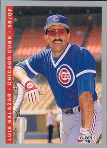 #383 Luis Salazar - Chicago Cubs - 1993 Fleer Baseball