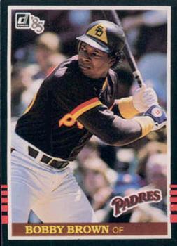 #383 Bobby Brown - San Diego Padres - 1985 Donruss Baseball