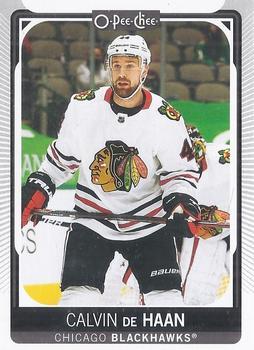 #383 Calvin de Haan - Chicago Blackhawks - 2021-22 O-Pee-Chee Hockey