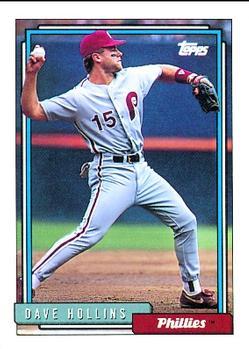 #383 Dave Hollins - Philadelphia Phillies - 1992 Topps Baseball