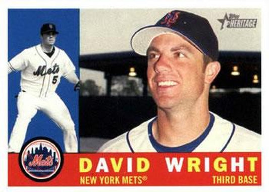 #383 David Wright - New York Mets - 2009 Topps Heritage Baseball