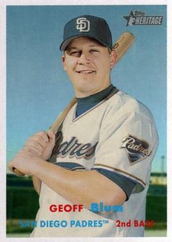 #383 Geoff Blum - San Diego Padres - 2006 Topps Heritage Baseball