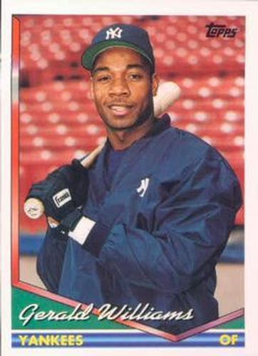 #383 Gerald Williams - New York Yankees - 1994 Topps Baseball