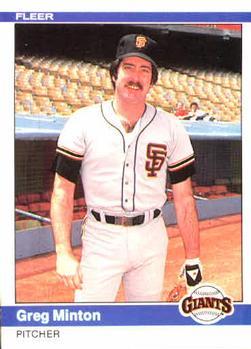 #383 Greg Minton - San Francisco Giants - 1984 Fleer Baseball