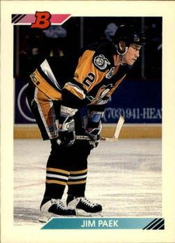 #383 Jim Paek - Pittsburgh Penguins - 1992-93 Bowman Hockey